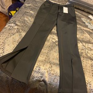 Black Zara pants with front slit